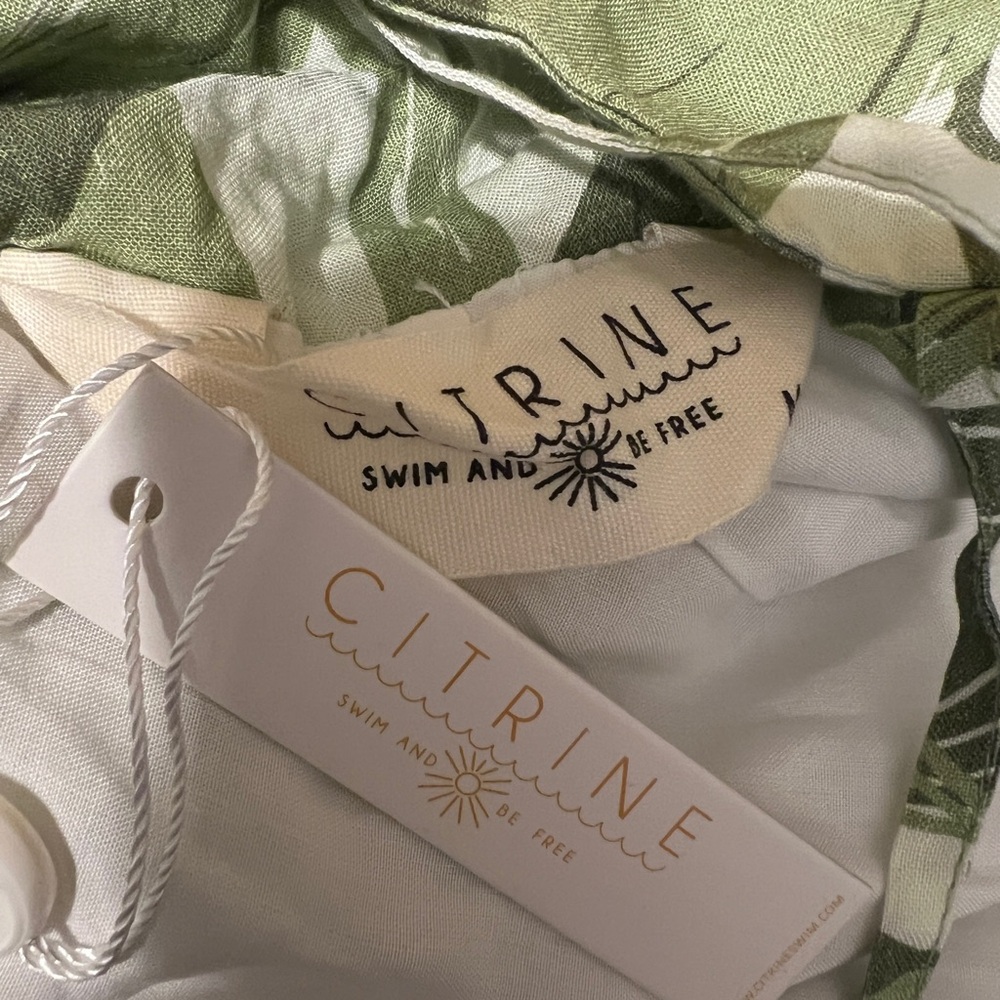 Citrine Swim $176 Free‎ People Lizzie Dress Tropical Dreams Small Maxi Hawaiian - Picture 9 of 10